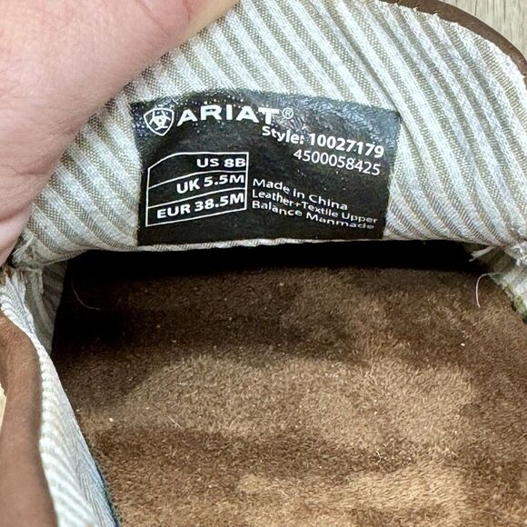 Ariat Ivy Cruisers Shoes Women’s 8 Brown Leather Metal Horse Bit Slip On Loafer - Picture 9 of 10